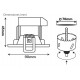 Foco Downlight LED Orientable Redondo Blanco Ø90mm 7w CCT Seleccionable